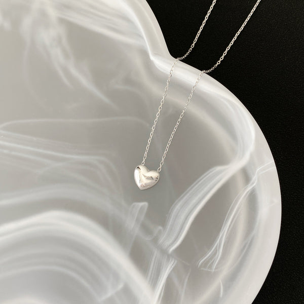  Dainty Heart Pendant S925 Sterling Silver Necklace - friendship necklace gift from Bestie Keepsake