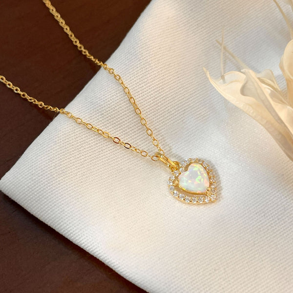  Bowknot Heart Zircon Necklace - friendship necklace gift from Bestie Keepsake