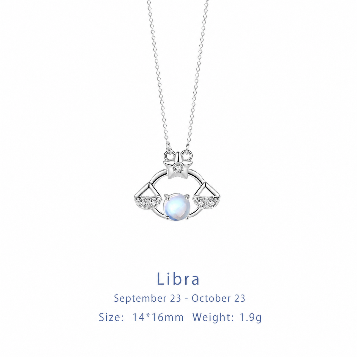  Celestial Zodiac Sterling Silver Necklace - friendship necklace gift from Bestie Keepsake