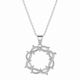  Micro-Pave Thorn Circle Necklace - friendship necklace gift from Bestie Keepsake