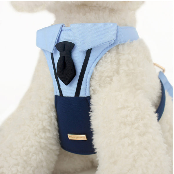  Officer Uniform Harness & Leash Set – Blue - friendship necklace gift from Bestie Keepsake
