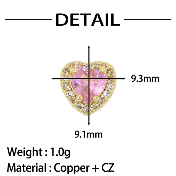  Pave CZ Initial & Heart Birthstone Adjustable Bracelet - friendship necklace gift from Bestie Keepsake