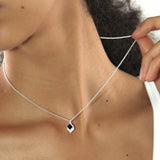  Vintage-Inspired Rhombus Pendant Necklace - friendship necklace gift from Bestie Keepsake