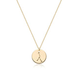  Constellation Coin Pendant Necklace in 14K Gold Plated - friendship necklace gift from Bestie Keepsake