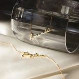  Script Name Necklace Stainless Steel - friendship necklace gift from Bestie Keepsake