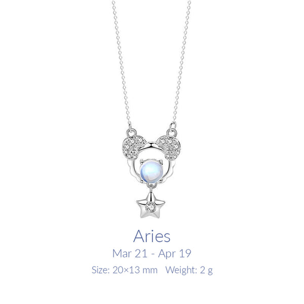  Celestial Zodiac Sterling Silver Necklace - friendship necklace gift from Bestie Keepsake