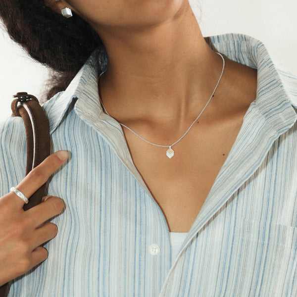  Vintage-Inspired Rhombus Pendant Necklace - friendship necklace gift from Bestie Keepsake