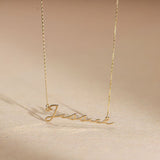  Custom Script Name Necklace in Sterling Silver - friendship necklace gift from Bestie Keepsake