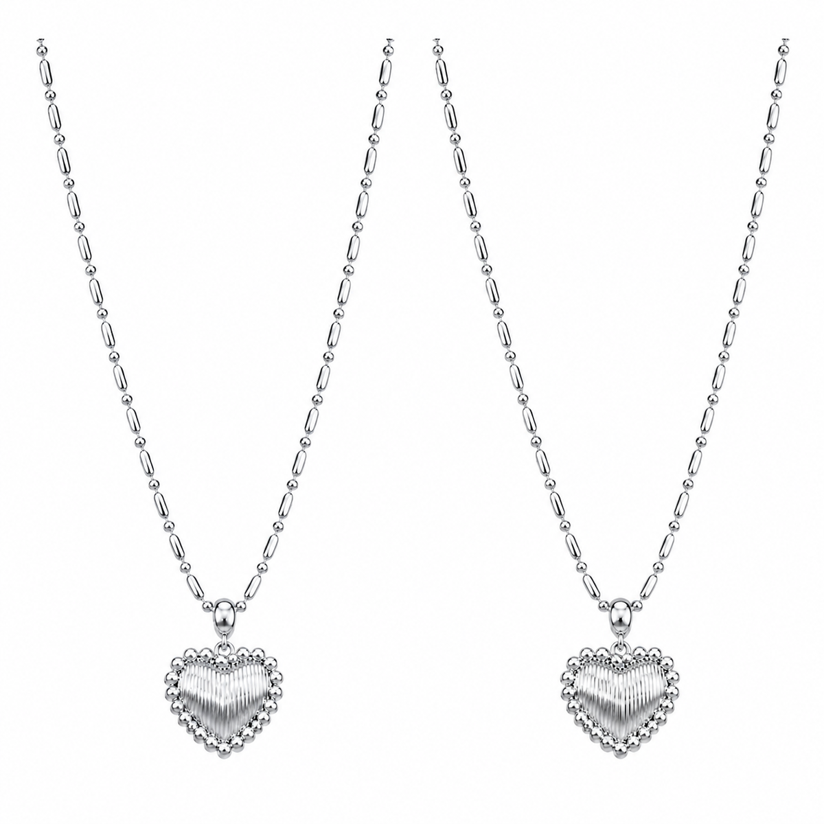  Ornate Textured Heart Pendant Necklace in 18K Gold Plated Brass - friendship necklace gift from Bestie Keepsake