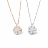  Spinning Snowflake Crystal Pendant Necklace - friendship necklace gift from Bestie Keepsake