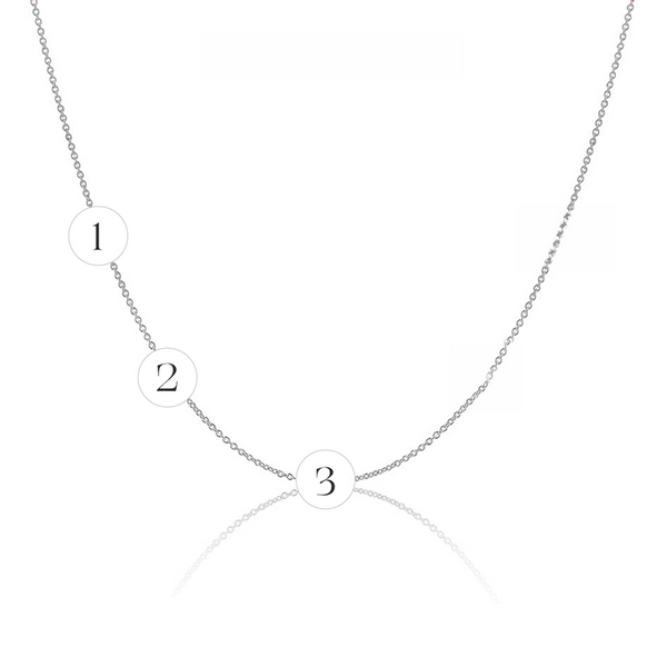  Custom Side Initial Necklace in 925 Sterling Silver - friendship necklace gift from Bestie Keepsake