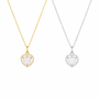  Bowknot Heart Zircon Necklace - friendship necklace gift from Bestie Keepsake