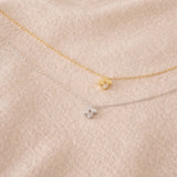  Pinwheel Clover Pendant Necklace S925 Sterling Silver - friendship necklace gift from Bestie Keepsake