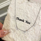  Dainty Crystal Drop Necklace Set - friendship necklace gift from Bestie Keepsake