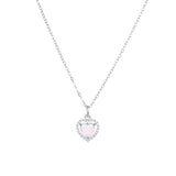  Bowknot Heart Zircon Necklace - friendship necklace gift from Bestie Keepsake