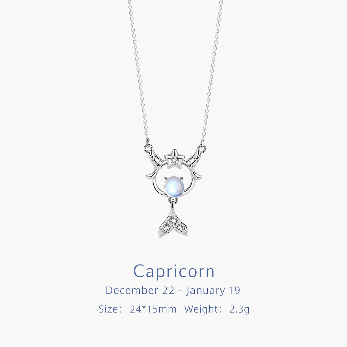  Celestial Zodiac Sterling Silver Necklace - friendship necklace gift from Bestie Keepsake