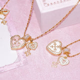  Ornate Heart Locket Pendant Necklace - friendship necklace gift from Bestie Keepsake