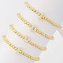  Initial Pavé Bubble Letter Beaded Bracelet - friendship necklace gift from Bestie Keepsake