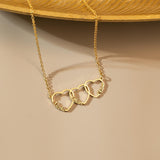  Interlocked Heart Name Necklace in Stainless Steel - friendship necklace gift from Bestie Keepsake