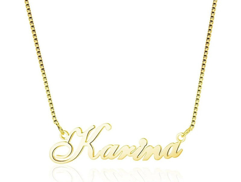  Custom Script Name Necklace in Sterling Silver - friendship necklace gift from Bestie Keepsake