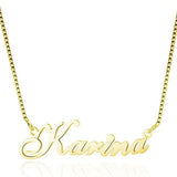  Custom Script Name Necklace in Sterling Silver - friendship necklace gift from Bestie Keepsake