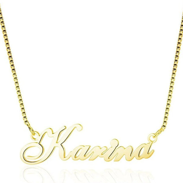  Custom Script Name Necklace in Sterling Silver - friendship necklace gift from Bestie Keepsake