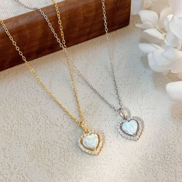  Bowknot Heart Zircon Necklace - friendship necklace gift from Bestie Keepsake