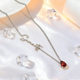  Personalized Script Name Necklace with Birthstone Charm - friendship necklace gift from Bestie Keepsake