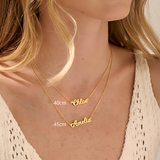 Custom Script Name Necklace in 925 Sterling Silver - friendship necklace gift from Bestie Keepsake