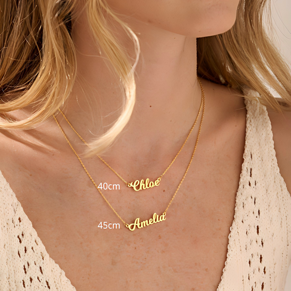  Custom Script Name Necklace in 925 Sterling Silver - friendship necklace gift from Bestie Keepsake