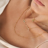  Cursive Script Name Necklace with Sparkling Accent in S925 Sterling Silver - friendship necklace gift from Bestie Keepsake