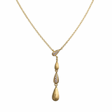  Dainty Water Drop Zirconia Necklace in Sterling Silver - friendship necklace gift from Bestie Keepsake