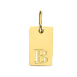  Miniature Initial Tag Necklace Stainless Steel - friendship necklace gift from Bestie Keepsake