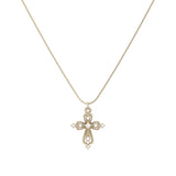  Ornate Lace Cross Pendant Necklace - friendship necklace gift from Bestie Keepsake