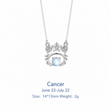  Celestial Zodiac Sterling Silver Necklace - friendship necklace gift from Bestie Keepsake