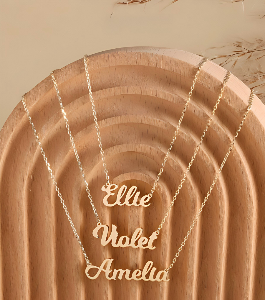  Custom Script Name Necklace in 925 Sterling Silver - friendship necklace gift from Bestie Keepsake
