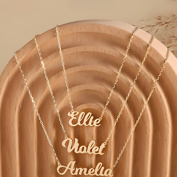  Custom Script Name Necklace in 925 Sterling Silver - friendship necklace gift from Bestie Keepsake