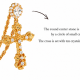  Ornate Vintage-Inspired Cross Pendant Necklace - friendship necklace gift from Bestie Keepsake