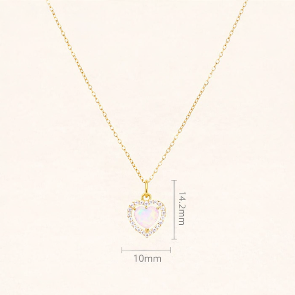  Bowknot Heart Zircon Necklace - friendship necklace gift from Bestie Keepsake