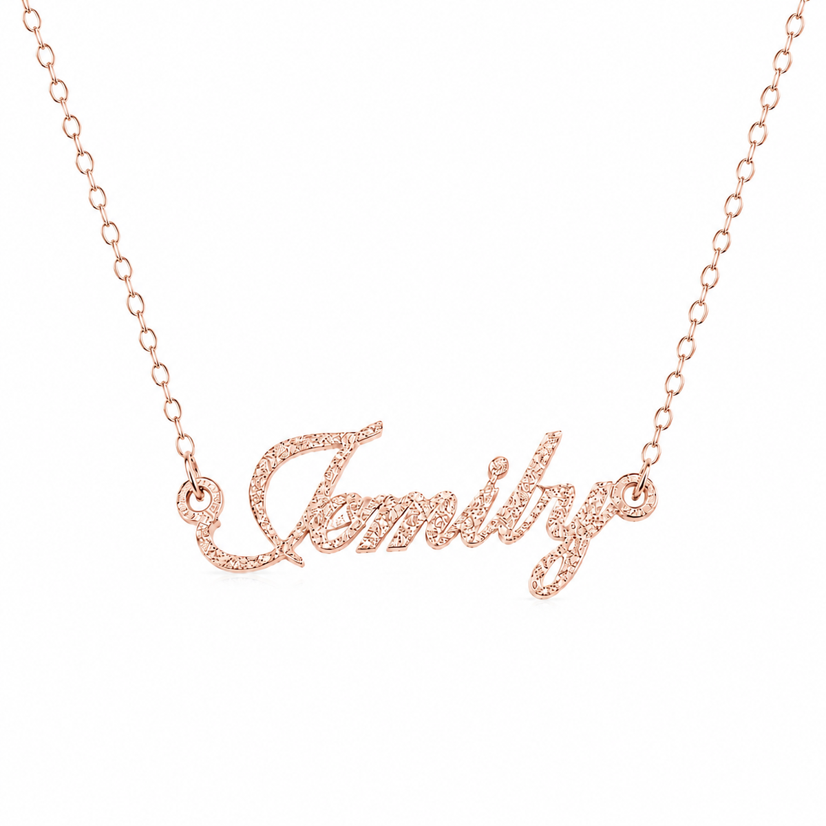  Frosted Script Name Necklace Stainless Steel - friendship necklace gift from Bestie Keepsake
