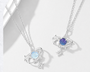  Celestial Star Orbit Pendant Necklace S925 Sterling Silver - friendship necklace gift from Bestie Keepsake