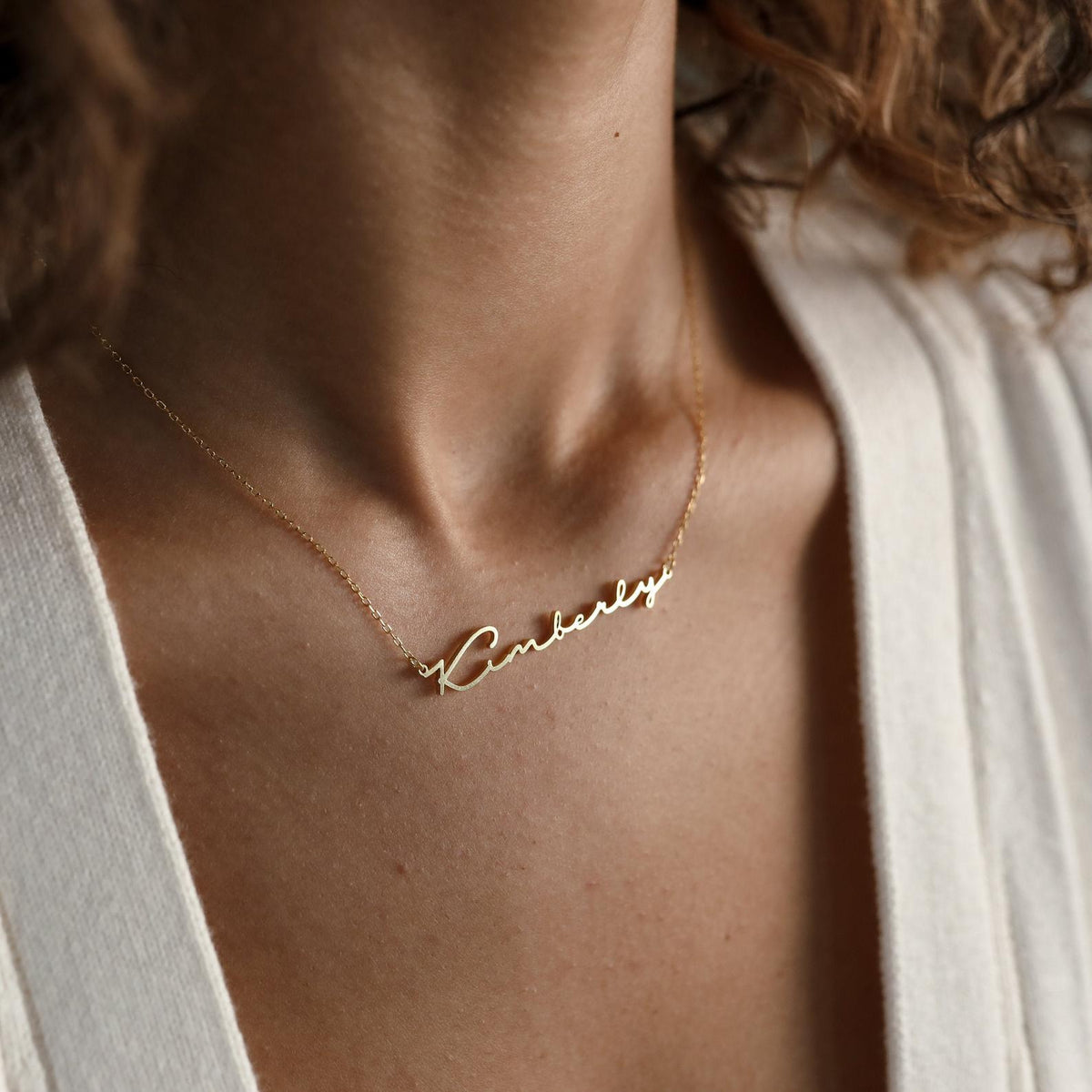  Script Name Necklace Stainless Steel - friendship necklace gift from Bestie Keepsake