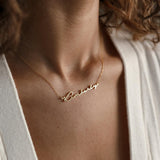  Script Name Necklace Stainless Steel - friendship necklace gift from Bestie Keepsake