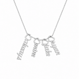  Custom Vertical Script Name Necklace Stainless Steel - friendship necklace gift from Bestie Keepsake