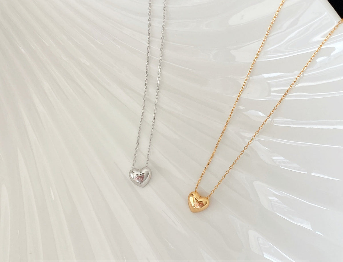  Dainty Heart Pendant S925 Sterling Silver Necklace - friendship necklace gift from Bestie Keepsake