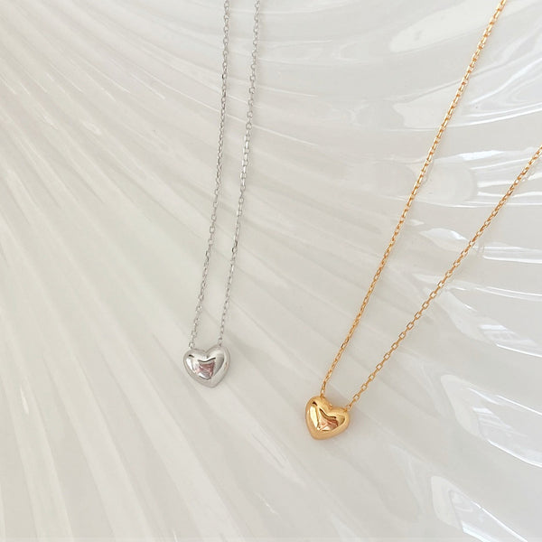  Dainty Heart Pendant S925 Sterling Silver Necklace - friendship necklace gift from Bestie Keepsake