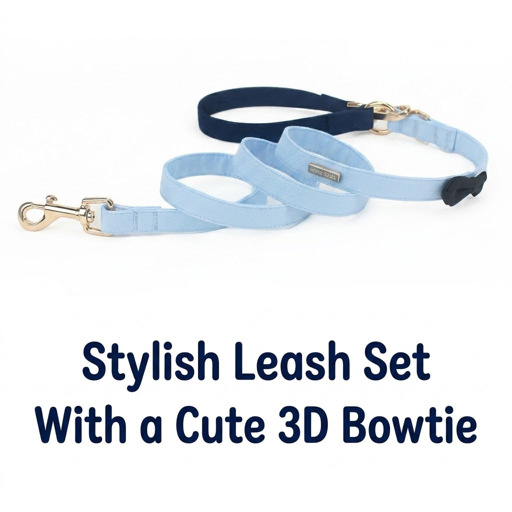  Officer Uniform Harness & Leash Set – Blue - friendship necklace gift from Bestie Keepsake