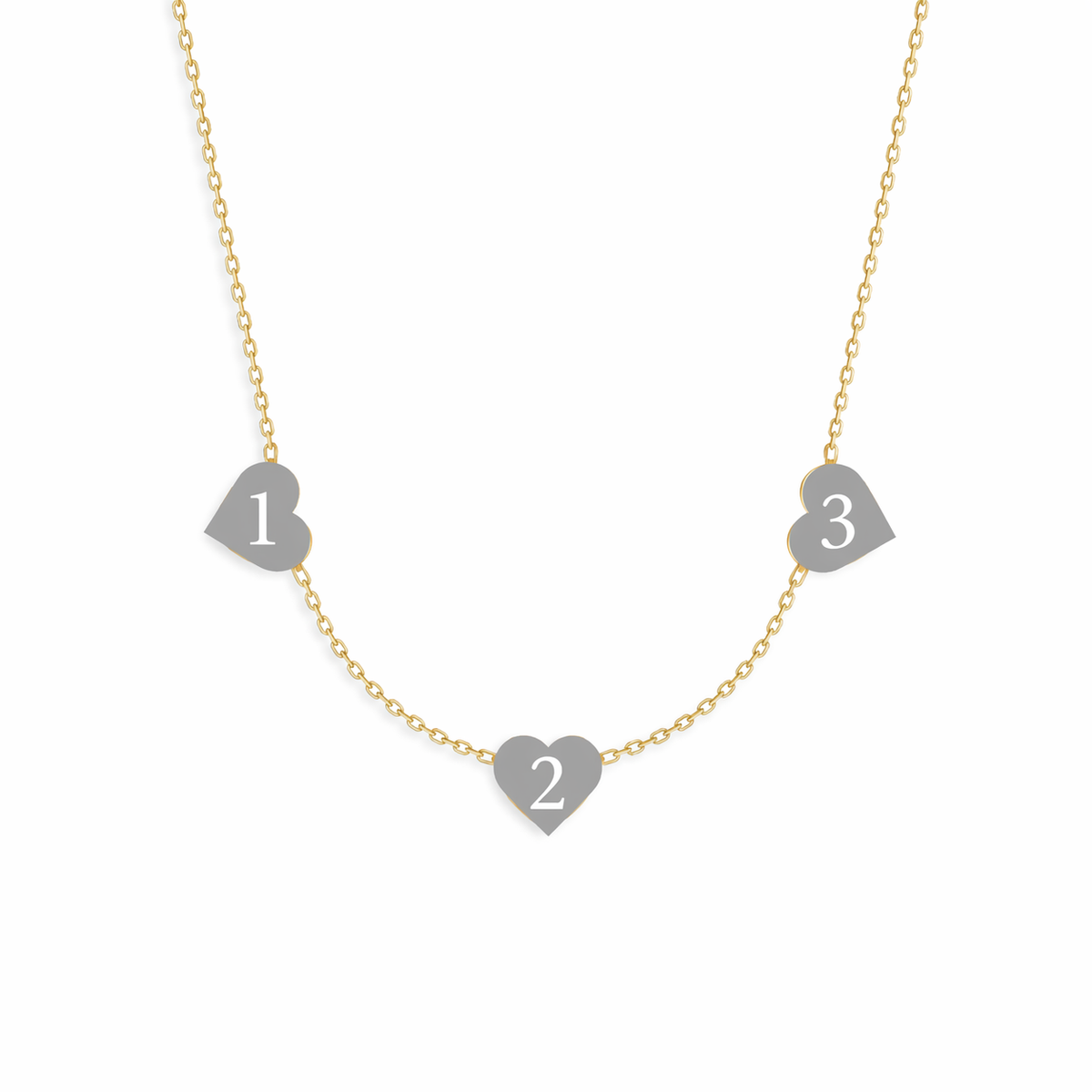  Enamel Heart Charm Necklace S925 Silver - friendship necklace gift from Bestie Keepsake