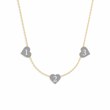  Enamel Heart Charm Necklace S925 Silver - friendship necklace gift from Bestie Keepsake