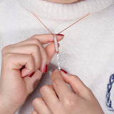  Crystal Encrusted Hidden Bar Necklace - friendship necklace gift from Bestie Keepsake